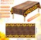 3 Pcs Sunflower Wood Grain Plastic Rustic Tablecloth Vintage Rectangle Table Covers Countryside Outdoor Tablecloth for Dining Table Kitchen Party Banquet, 54 x 108 Inch